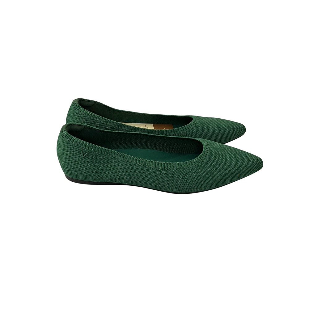 Vivaia Aria 5 Pointed Toe Flats Women EU 43 Green Sustainable Knit Shoes